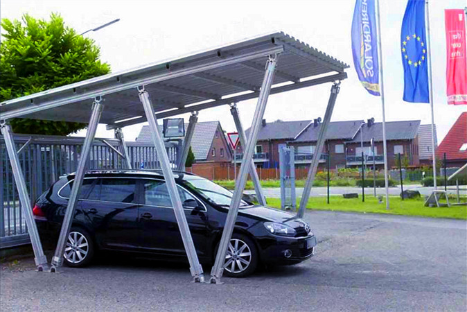 W shape Carport PV Mounting System W shape Carport PV Mounting System