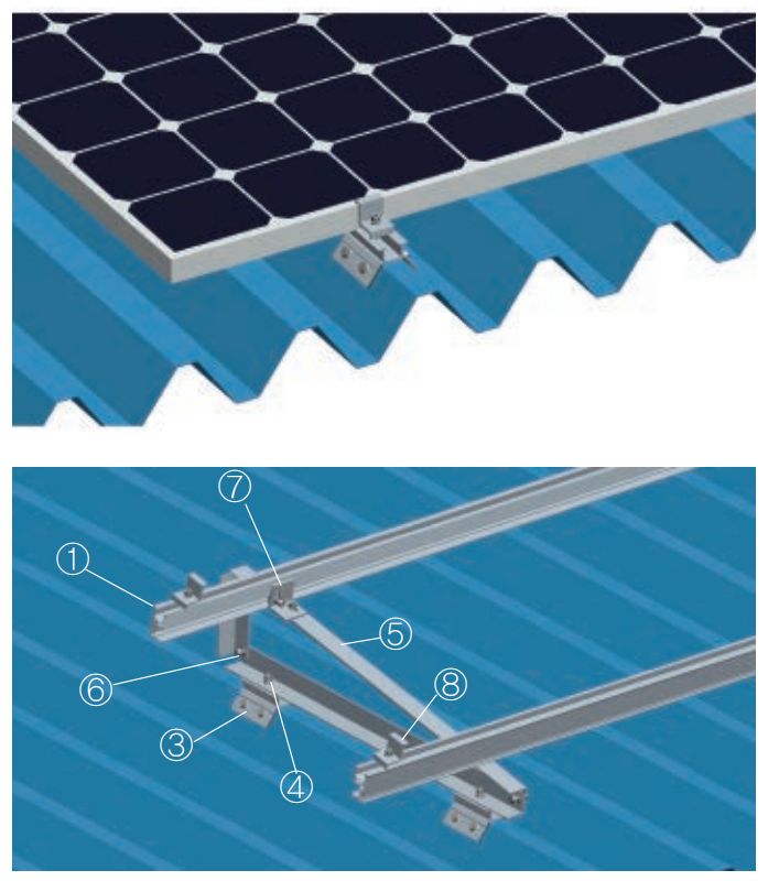 Tin roof mounting system