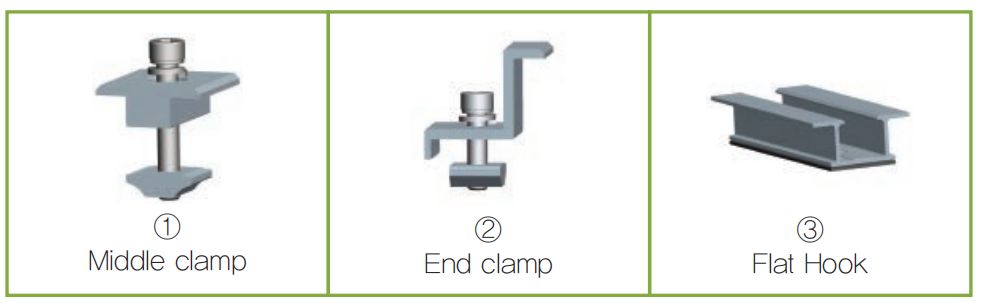 Flat Hook Solar System Components