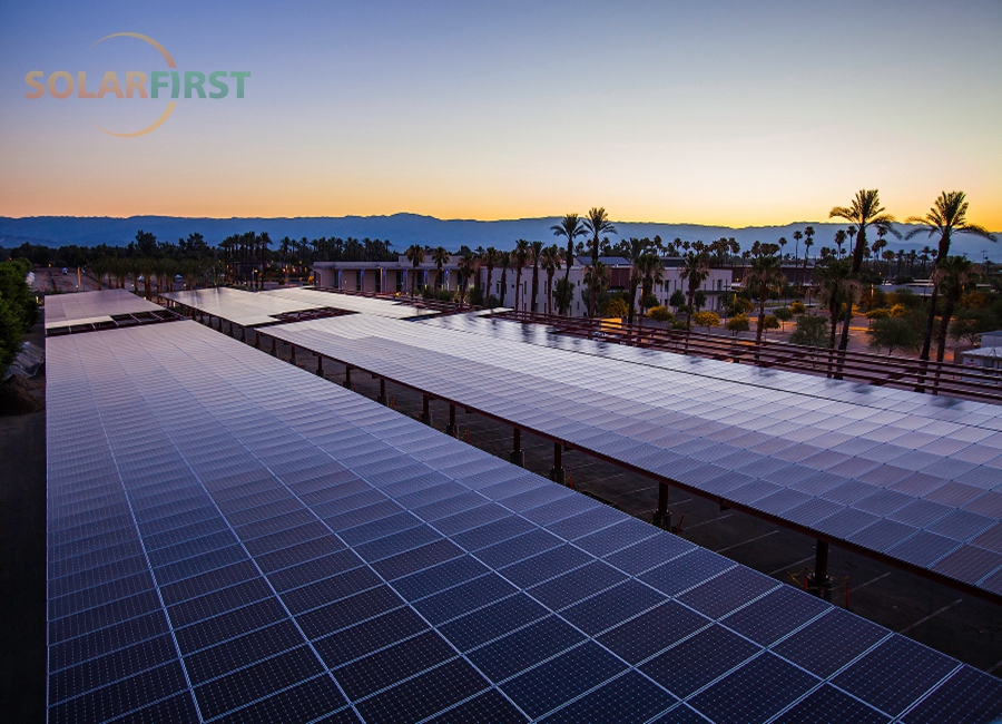 Solar carport mounting system