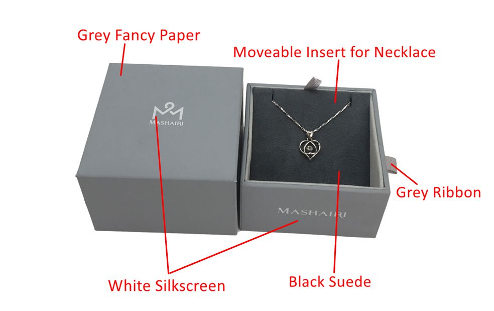 Grey Jewelry Box for Pendant