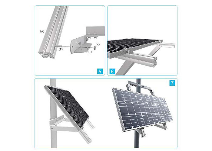 Solar Panel Pole Mount Single Side