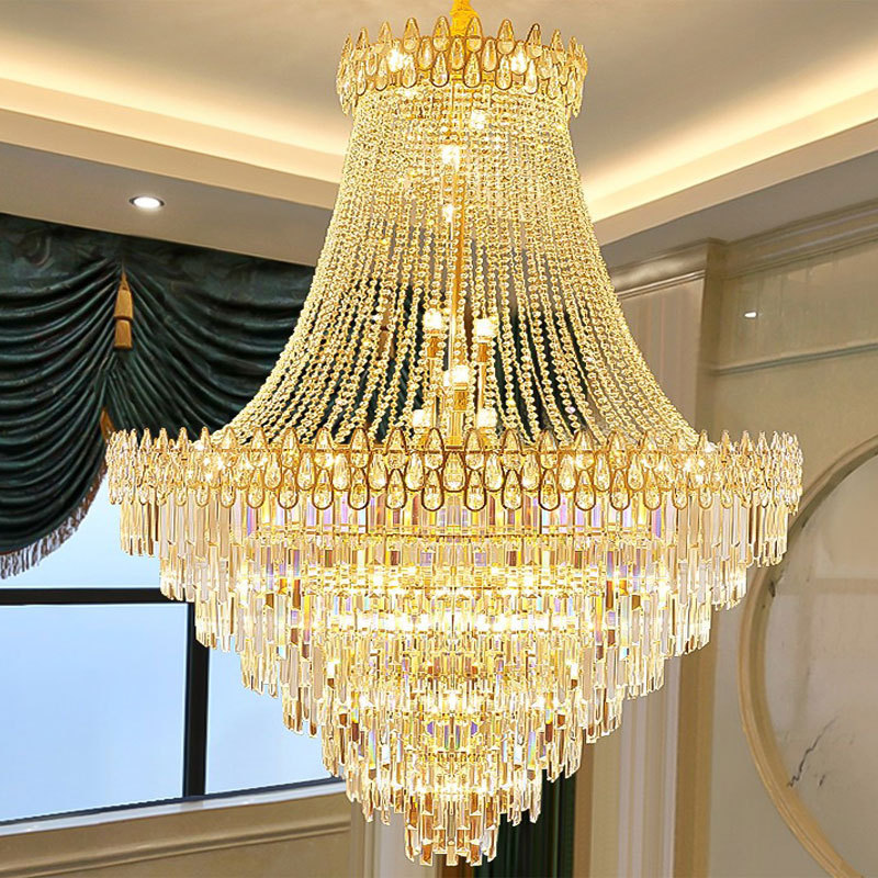 Crystal chandelier for staircase