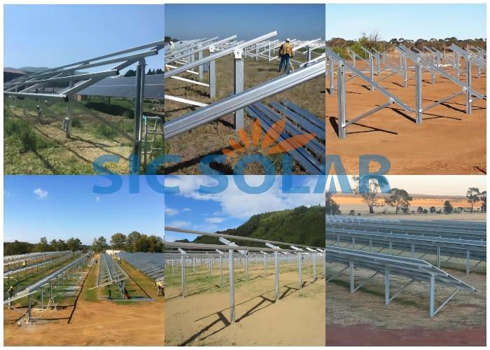 Single C Post Solar Panel Mounting system