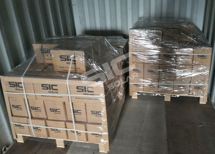 Package for solar ballasted racking