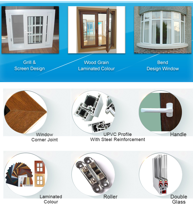 good quality upvc windows detailed drawing