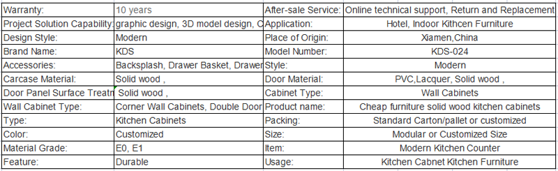 Residential solid wood kitchen cabinets