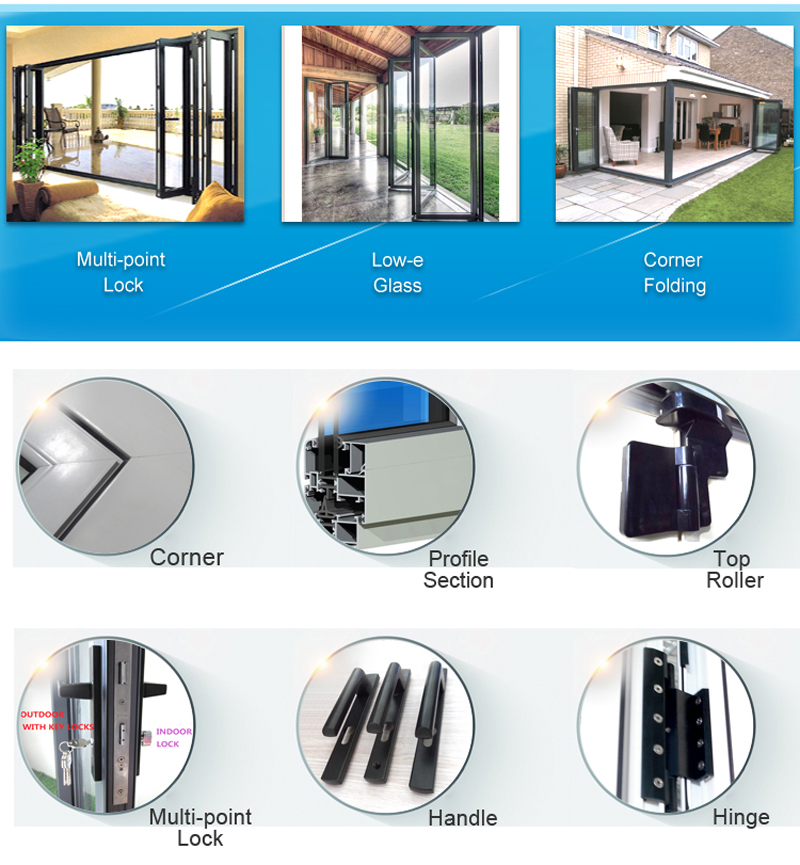 aluminium door section accessories