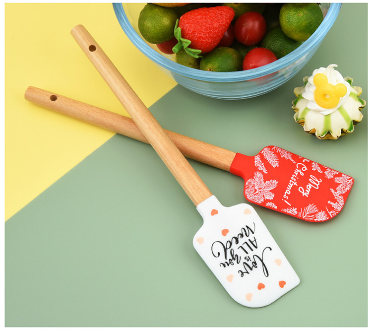 Spatulas with wooden handle Spatulas with wooden handle
