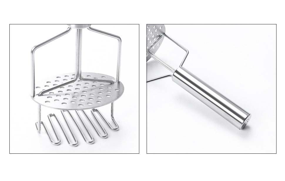 Professional Stainless Steel Potato Masher Kitchen Tool for Cooking Food Professional Stainless Steel Potato Masher Kitchen Tool for Cooking Food