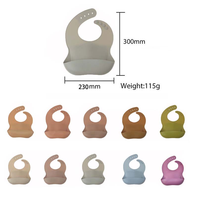 Soft Baby Bibs For Silicone Bib Tableware