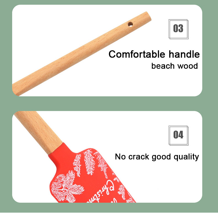 Spatulas with wooden handle Spatulas with wooden handle