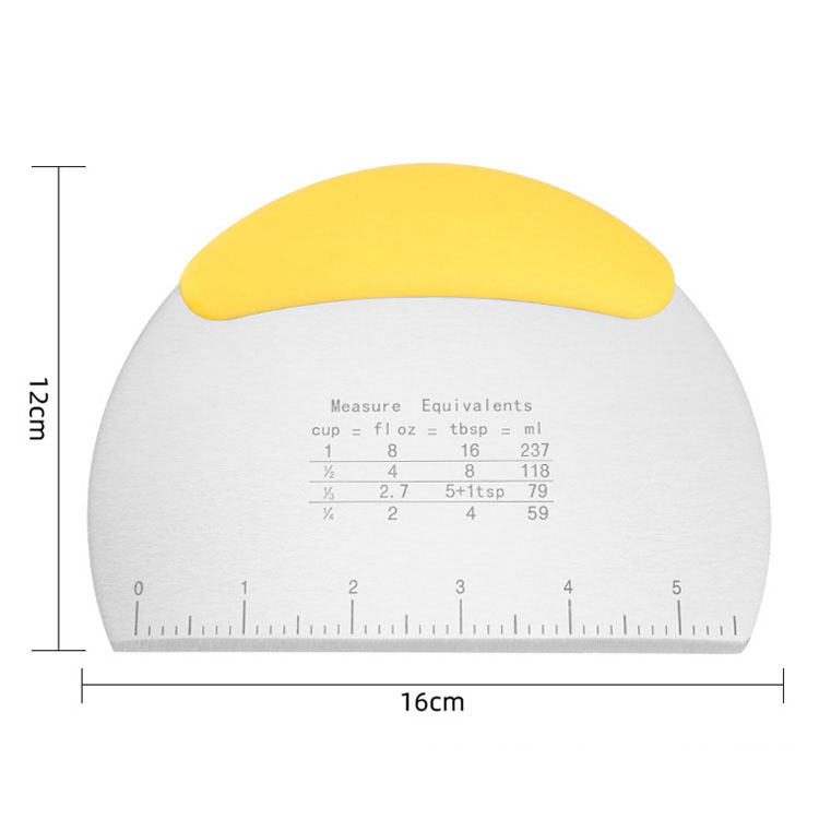 Multi-Purpose pastry dough cutter chopper stainless steel dough scraper