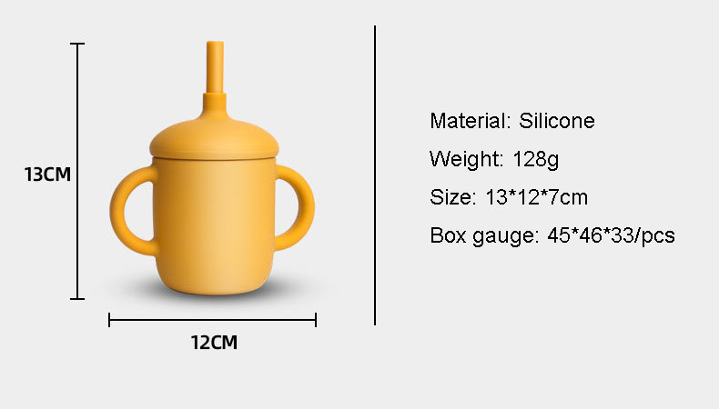 toddler kids baby leakproof silicone water cup with straw toddler kids baby leakproof silicone water cup with straw