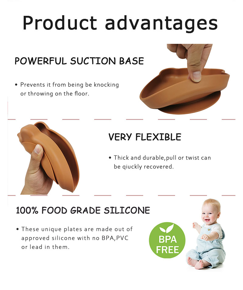 Baby Feeding Plate Suction Bottom Baby Feeding Plate Suction Bottom
