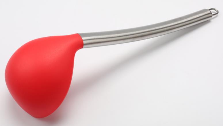 Silicone Soup Ladle With Stainless Steel Handle