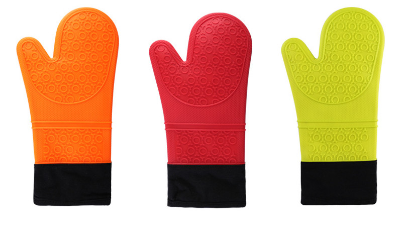 Silicone Mitts with Cotton for Baking