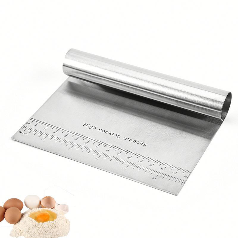 stainless steel Measure Dough Chopper with stainless steel Handle stainless steel Measure Dough Chopper with stainless steel Handle