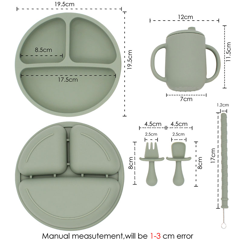 BPA Free Waterproof Feeding Silicone Plate Set BPA Free Waterproof Feeding Silicone Plate Set