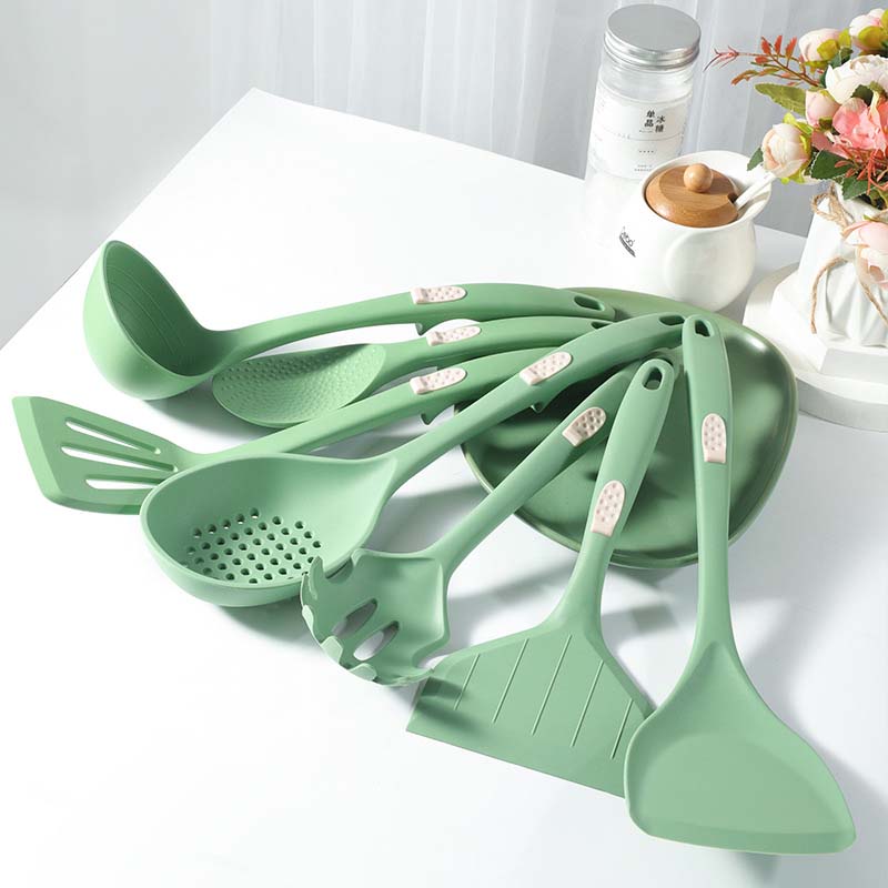 LFGB Kitchen Utensils Set Tools 7pcs includes Pasta Fork Turner Rice Scoop Skimmer Spoon Slotted Turner Soup Ladle Shovel LFGB Kitchen Utensils Set Tools 7pcs includes Pasta Fork Turner Rice Scoop Skimmer Spoon Slotted Turner Soup Ladle Shovel
