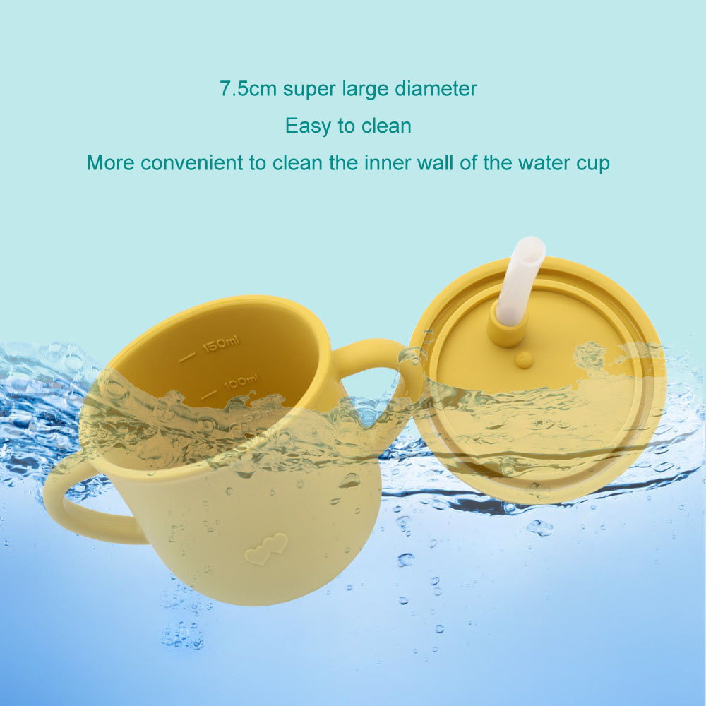 BPA Free Baby Silicone Straw Sippy Drinking Cup BPA Free Baby Silicone Straw Sippy Drinking Cup