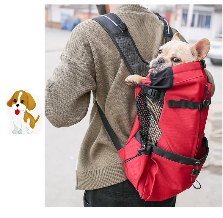 Red Color Pet Dog Carrier Backpack Red Color Pet Dog Carrier Backpack