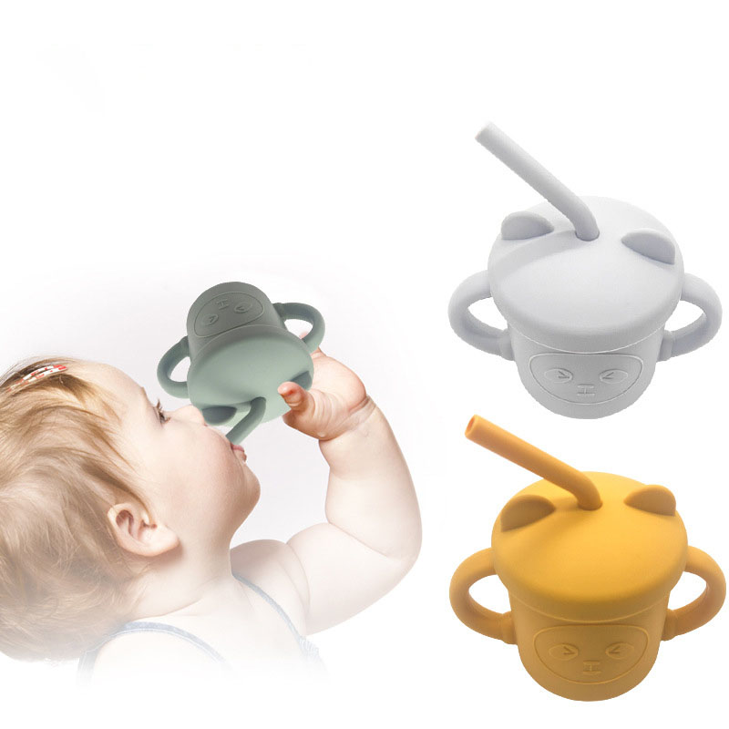 Folding Baby Training Silicone Drinking Water Cup