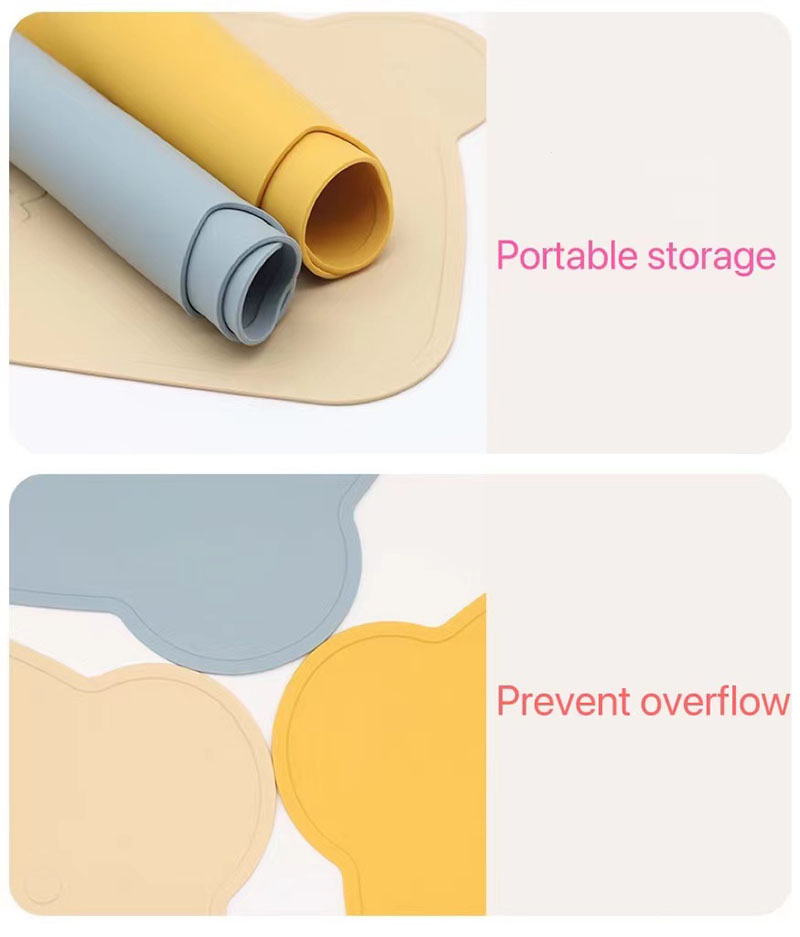 Silicone Placemat Feeding Table Mat for Babies Toddlers Kids Silicone Placemat Feeding Table Mat for Babies Toddlers Kids