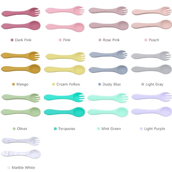Encourages Self-Feeding Baby Spoons & Fork Encourages Self-Feeding Baby Spoons & Fork