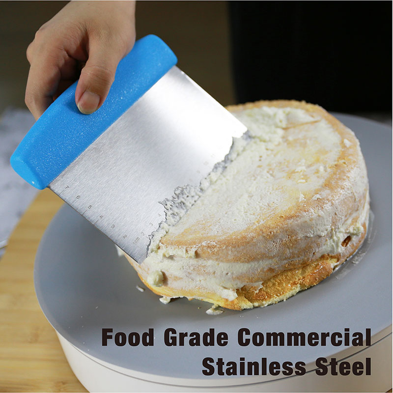 Metal Dough Scraper Pastry Scraper for Pizza and Cake Metal Dough Scraper Pastry Scraper for Pizza and Cake