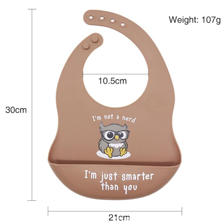 Waterproof Silicone Baby Bib Waterproof Silicone Baby Bib
