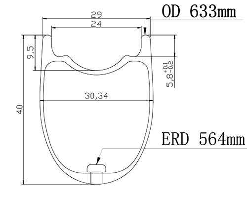 hhokless road bike rims 700c