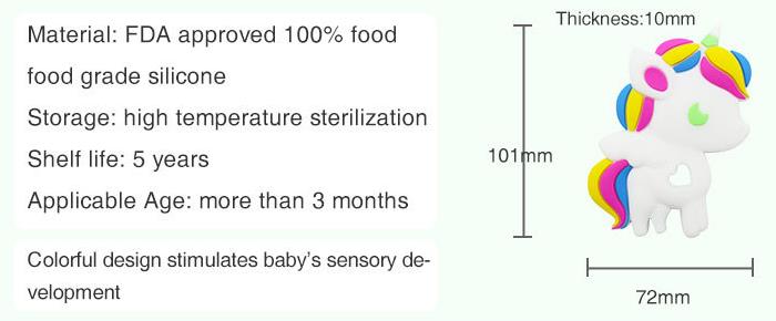 BPA-Free Silicone Unicorn Teether