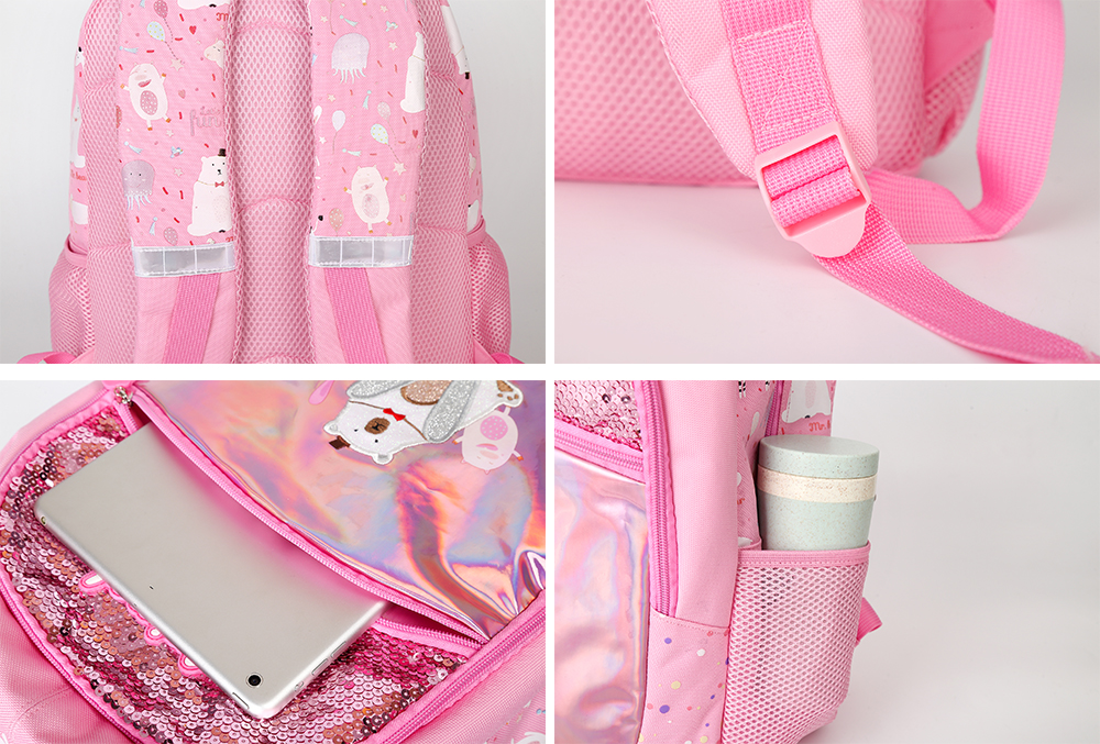 Large Size School Bookbag Pink Large Size School Bookbag Pink