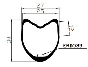 700c 30mm deep tubular rims