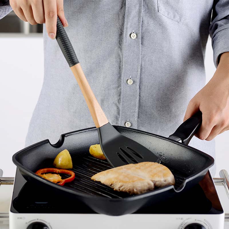 11 pcs Cooking Silicone Kitchen Utensils Set With Wooden Handle 11 pcs Cooking Silicone Kitchen Utensils Set With Wooden Handle