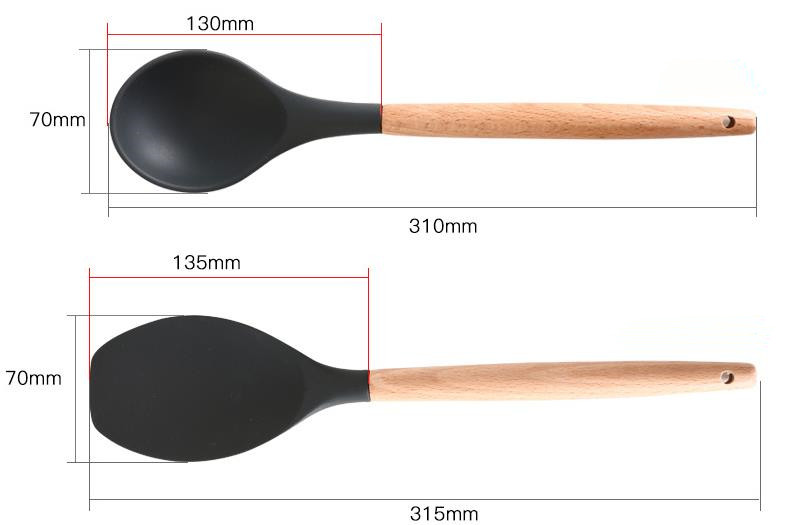 Silicone Cooking Utensils Set