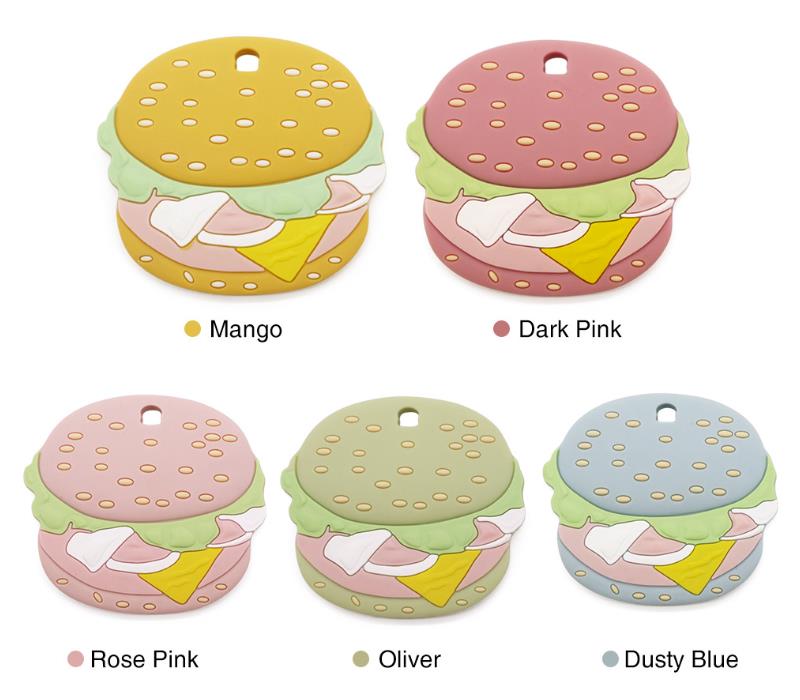 Silicone Baby Teething Toys hamburger Silicone Baby Teething Toys hamburger