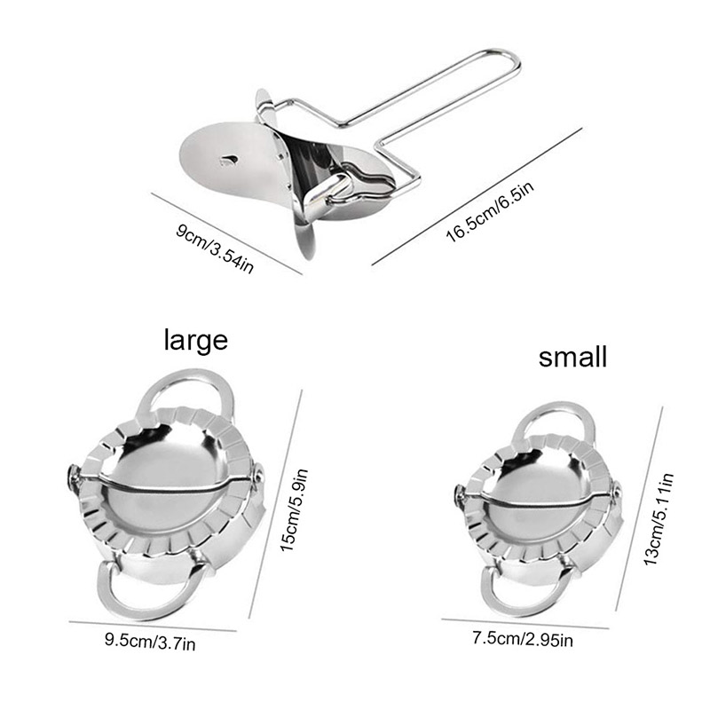 3Pcs set Stainless Steel Dumpling Mold Ravioli Empanadas Press 3Pcs set Stainless Steel Dumpling Mold Ravioli Empanadas Press