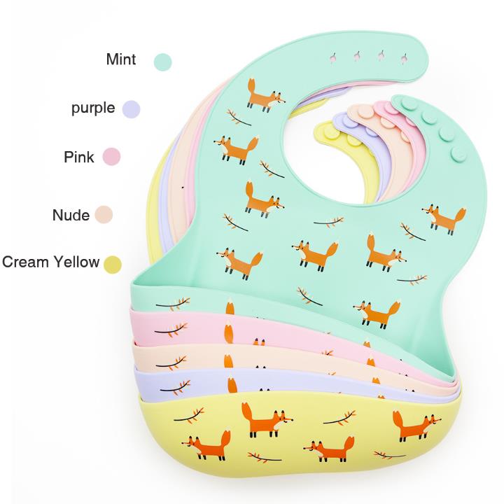 Adjustable Silicone Bib for Babies & Toddlers Adjustable Silicone Bib for Babies & Toddlers