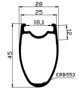 700c 45mm deep carbon tubeless rims 700c 45mm deep carbon tubeless rims