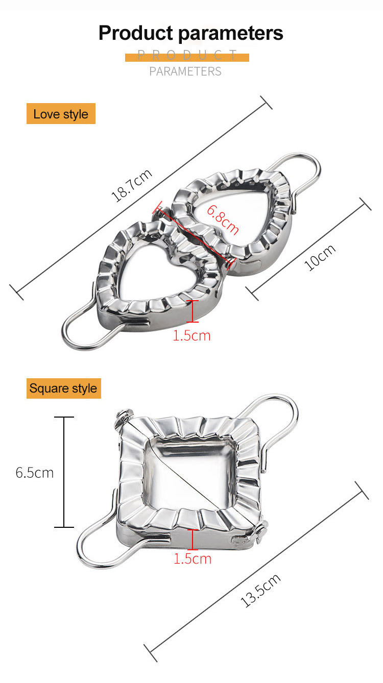 Stainless Steel Dumplings Maker Dumpling Molds Empanadas Press Mold