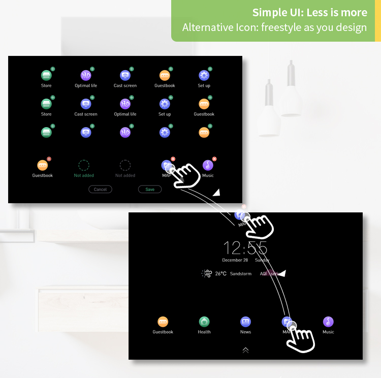 smart mirror bluetooth