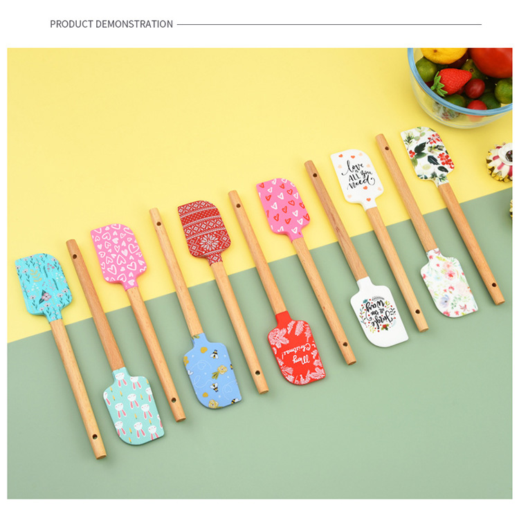Spatulas with wooden handle Spatulas with wooden handle