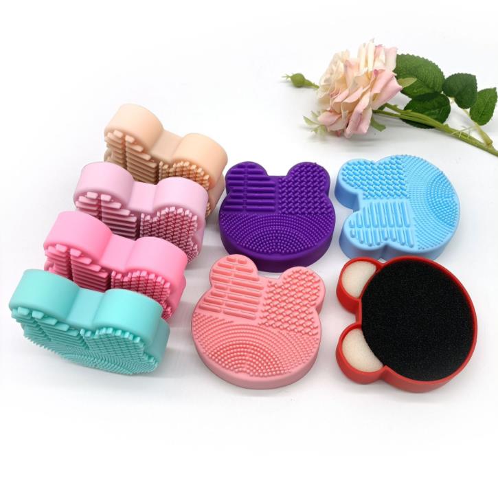 silicone cleaner pad makeup brush cleaning mat