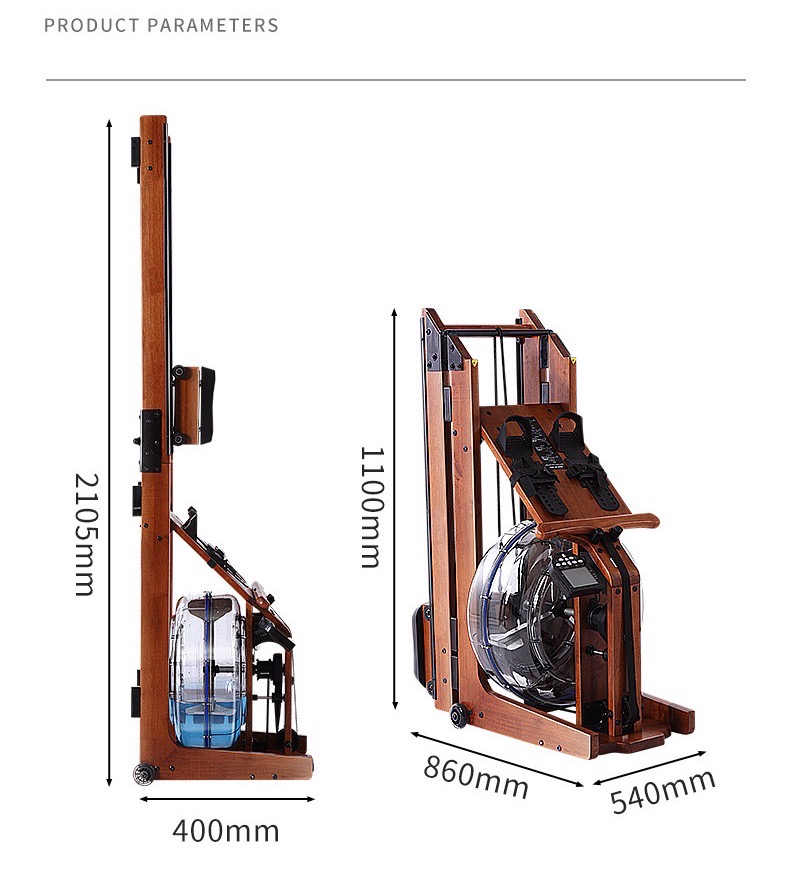 Wood Gym rower machine