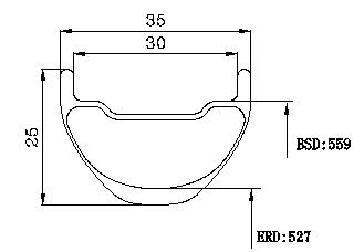 26er carbon mtb rims