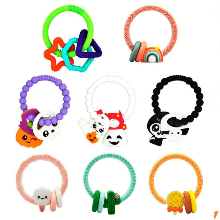 Silicone Teether Ring For Babies