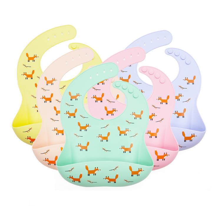 Unisex Silicone Baby Bibs Waterproof