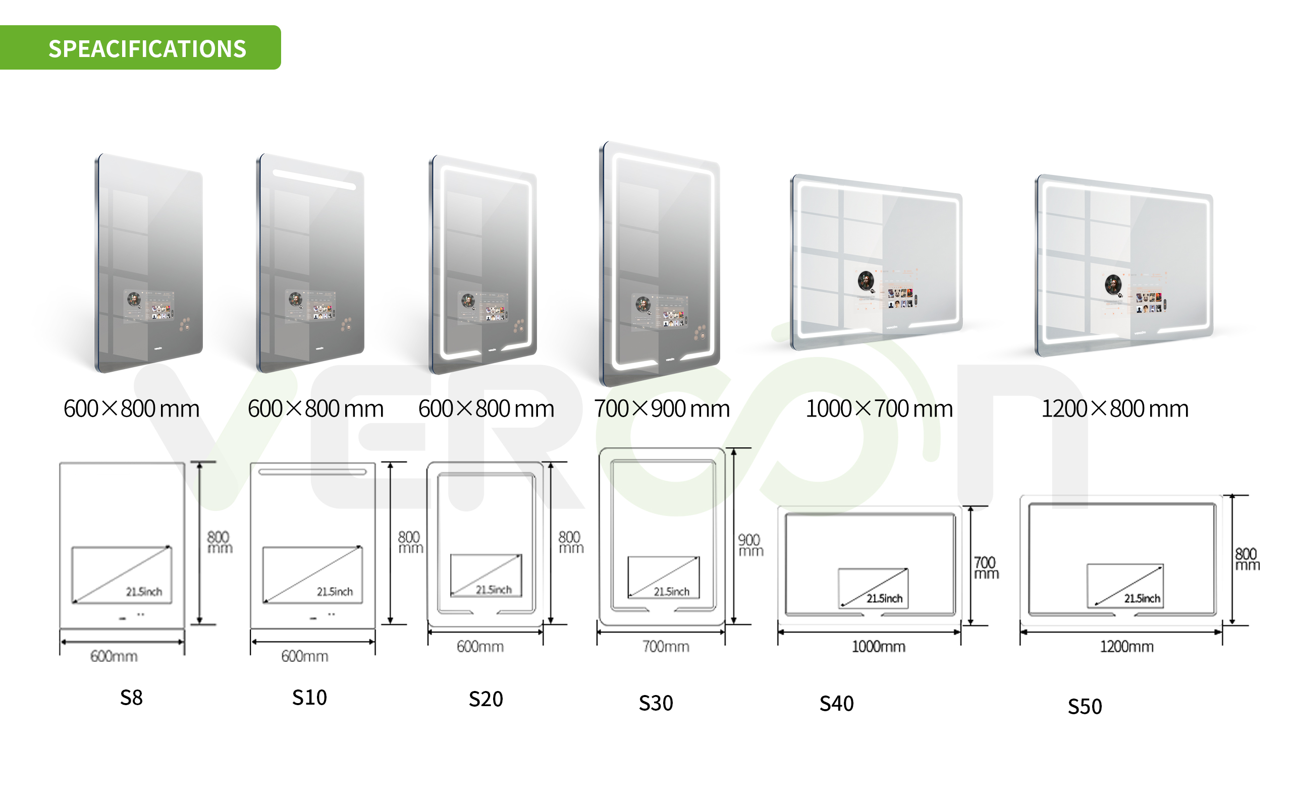 smart led bluetooth mirror